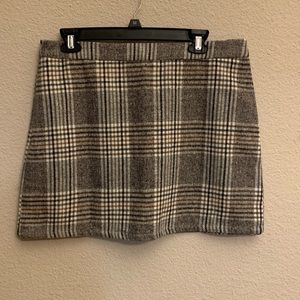 Winter Plaid Mini Skirt